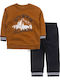Kinder Sweatpants Set Braun
