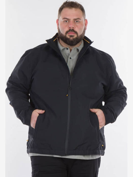 Double Waterproof and Windproof Black Jacket