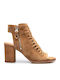 Damen Sandalen Leder Tabac Braun