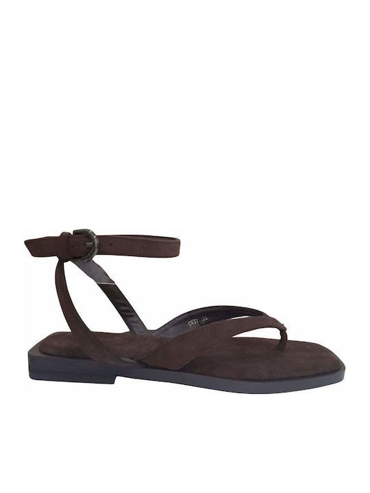 Alta Moda Women's Flat Sandals Brown