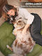 Animal Summer Dog Pillow Round Orthopedic Green 75x75cm