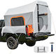 Vevor Camping Tent Tunnel Car Inflatable Storage White 3 Seasons for 3 People 220x165x183cm