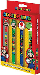 Pyramid International Mario 4 Stifte Gel Blau 4 Stück