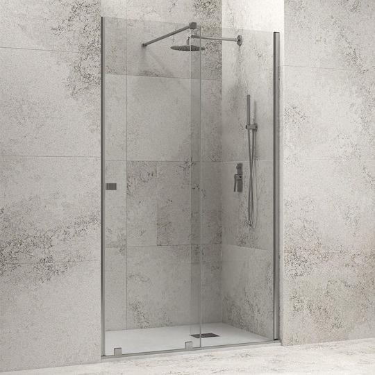 Karag Animus 400 Shower Cabin with Sliding Door 140x200cm Clear Glass Cromo