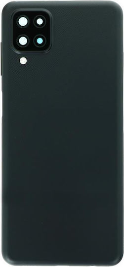Samsung A125f Galaxy A12 Battery Cover + Camera Lens Black Original