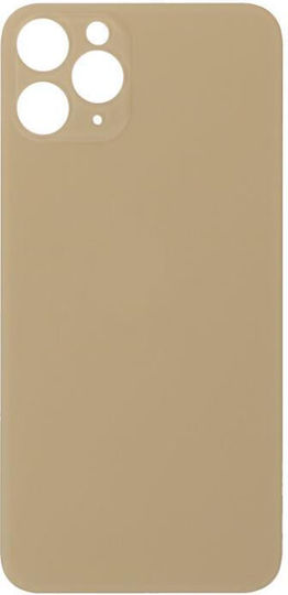 Apple Iphone 11 Pro Battery Cover + Adhesive Large Hole Gold Oem Logo