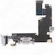 Apple iPhone 6 Plus Cablu Flex de Încărcare Conector + Mufă Audio Gri Deschis OEM