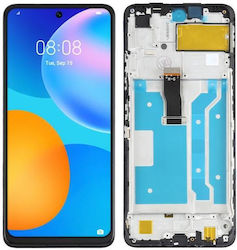 Huawei P Smart 2021 LCD сензорен черен с рамка OEM Huawei P Smart 2021 LCD сензорен черен с рамка OEM