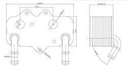 Hart Radiator de ulei pentru automobil Saab 9-5