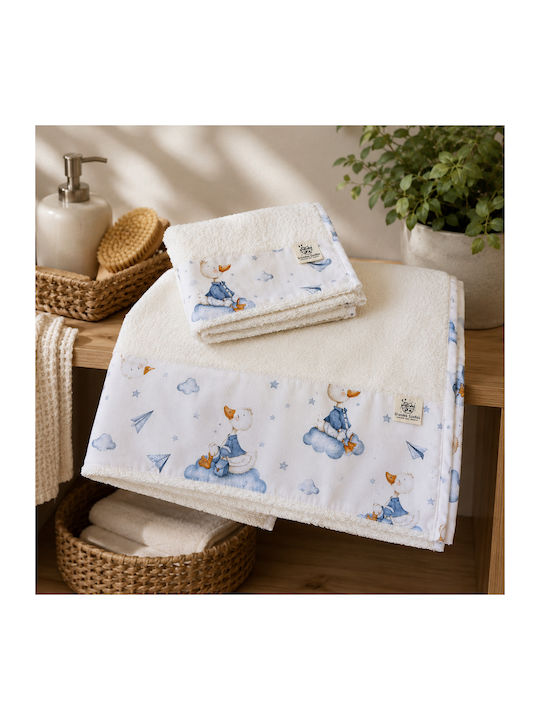 Grandes Suenos Prosop De Corp Pentru Bebeluşi Alb 75x100cm Grandes Suenos Prosop De Corp Pentru Bebeluşi Alb 75x100cm