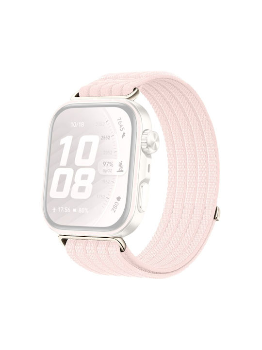 Huawei Watch Fit 3/fit 4/fit 4 Pro Fit 5/fit 5 Pro Curea din Nylon Roz Huawei Watch Fit 3/fit 4/fit 4 Pro Fit 5/fit 5 Pro Curea din Nylon Roz