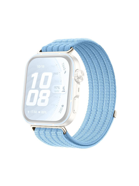 Huawei Watch Fit 3/fit 4/fit 4 Pro Fit 5/fit 5 Pro Кайшка Nylon Бебешко синьо Huawei Watch Fit 3/fit 4/fit 4 Pro Fit 5/fit 5 Pro Кайшка Nylon Бебешко синьо