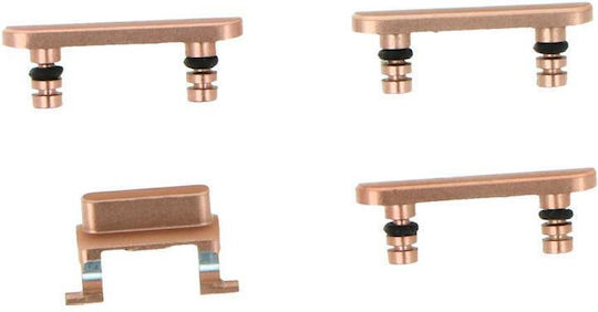 Apple Iphone 8 Plus Power Volume Mute & Side Buttons Set Gold Original