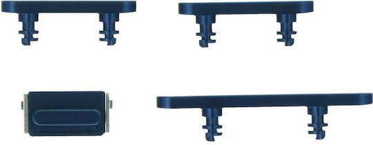 Apple Iphone 12 12 Mini Power Volume Mute & Side Buttons Set Blue Original