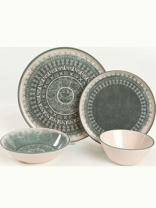 Hermia White Ceramic Dinnerware Set 24pcs