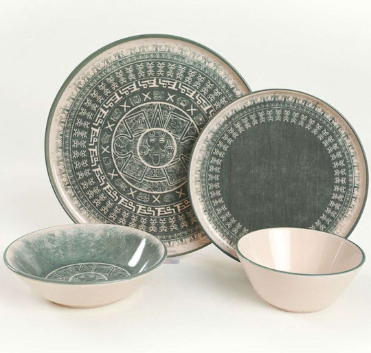 Hermia White Ceramic Dinnerware Set 24pcs