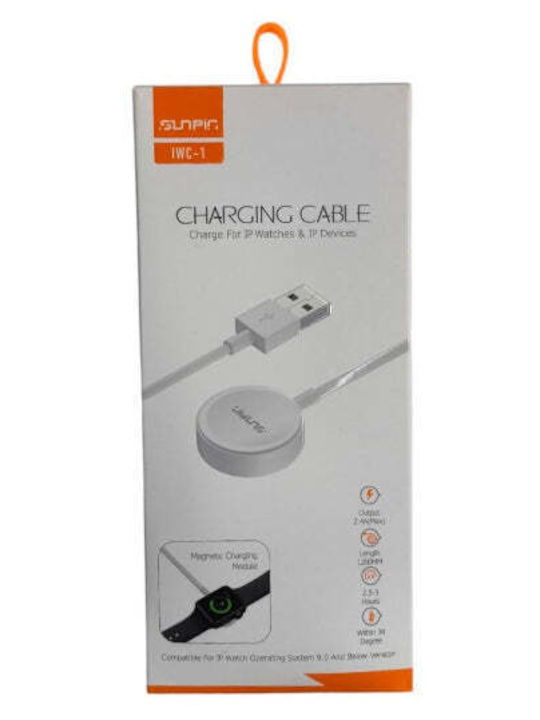 Sunpin Usb-a Magnetic Charging Cable Smartwatch Charger Apple Watch Iwc-1
