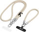 Mobile Phone Crossbody & Hand Strap Tech-Protect C10s Rope Titanium Beige