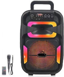 Karaoke-Lautsprecher mit Kabelgebundenem Mikrofon GY801-BT Schwarz Karaoke-Lautsprecher mit Kabelgebundenem Mikrofon GY801-BT Schwarz
