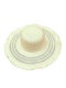 Summertiempo Women's Wicker Hat Ecru