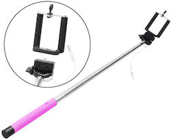 Selfie Stick 3.5mm Jack Ροζ
