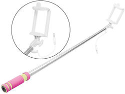Selfie Stick 3.5mm Jack Ροζ