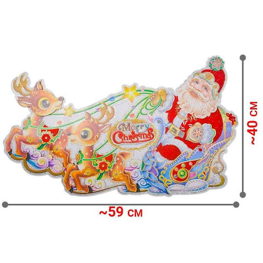 Weihnachtsaufkleber Wanddekoration 3d 59*40cm
