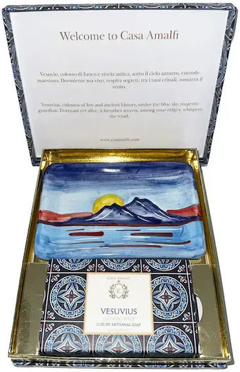 Casa Amalfi Săpun Handmade cu Cărbune Activ și Unt de Shea și Ulei de Măsline 1 buc
