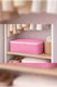 SteweHome Θήκη Αποθήκευσης Ρούχων σε Ροζ Χρώμα 55x35x22cm 6τμχ