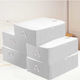 SteweHome Clothing Storage Case for Clothes / Blanket/Duvet in White Colour 62x22cm 5pcs