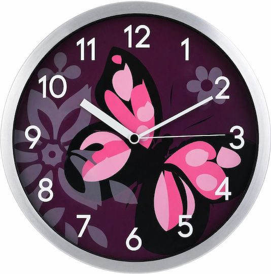 keleman Keleman Metallische Wanduhr Schwarz 30x4.5cm