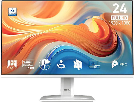 MSI PRO MP243W E14 IPS HDR Monitor 24" FHD 1920x1080 144Hz with Response Time 4ms GTG White