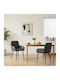 Dining Armchairs With Artificial Leather Upholstery Black 2 Pieces 57x50x85cm