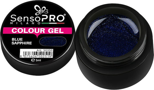 SensoPro Gel Uv Colorat Pentru Unghii Safir Albastru 5ml