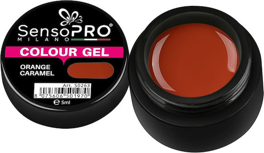 SensoPro Colored Uv Gel Νυχιών Orange Caramel 5ml