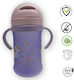Alpin Kinder Trinkflasche Einhorn Kunststoff mit Stroh 450ml