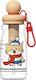 Kids Water Bottle Plastic with Straw Beige 750ml