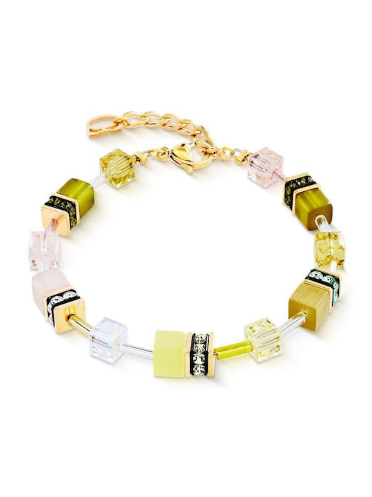 Coeur-de-lion Women's Chain Bracelet Gold Plated Steel 18.5cm