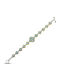 Dimitrios Exclusive Women's Chain Bracelet with Heart Design Gold Plated Silver