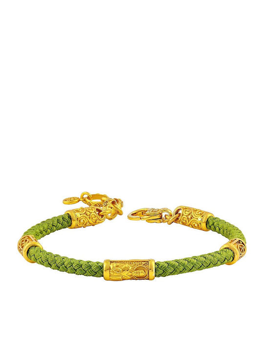 Dimitrios Exclusive Women's Bracelet with Byzantine Design Made of Cord