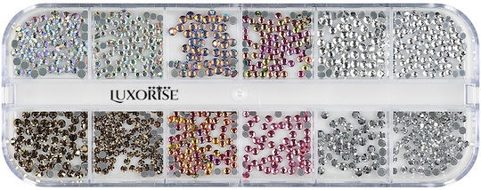 Luxorise Nail Art Nail Rhinestones Paradise Crystals 12 Designs