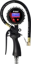 Pistol de umflat anvelope digital cu manometru LCD 0-18 bar precizie 0.01 bar umflare dezumflare auto motocicletă bicicletă