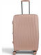 Playful Bags Μεσαία Βαλίτσα Ταξιδίου Σκληρή Ροζ με 4 Ρόδες Ύψους 65εκ.