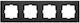 Panasonic Novella Quadruple Frame Black 92180654m