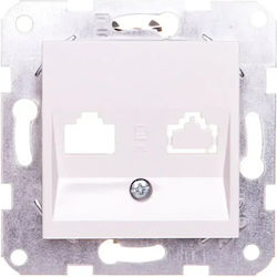 Viko Wechselrahmen Frontplatte Backbone Rahmen Ict Steckdosen Keyston Jack Montage Weiß 90967115