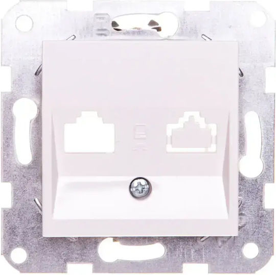 Viko Karre Front Plate Backbone Frame Ict Sockets Keyston Jack Mount White 90967115