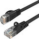 Orico Flat Direct Attach Copper Cat.6 (Gigabit) Καλώδιο Δικτύου Ethernet εξωτερικού χώρου 8m Μαύρο