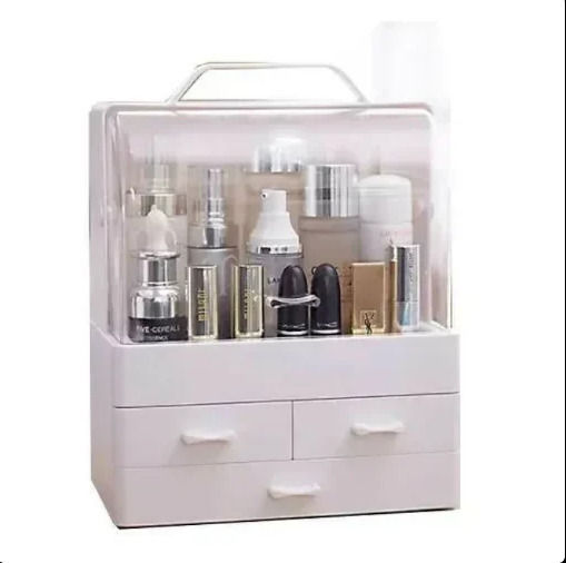 Kosmetikorganisator mit Schubladen Weiß 26x21x14cm