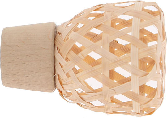 Vorhang Holz Ende aus Hölzernes Beige