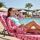 Vasiliki Purple Beach Towel 180x100cm